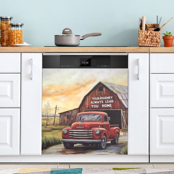 Cover Sticker Dishwasher Magnet Cover Reuseable Refrigerator Magnet Cover Decal Fridge Microwave Stickers Hoilday Party Decor 23 x 26 Inch