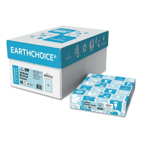 Cover Stock, 67 lb Bristol Weight, 8.5 x 11, Blue, 250/Pack | Bundle of 2