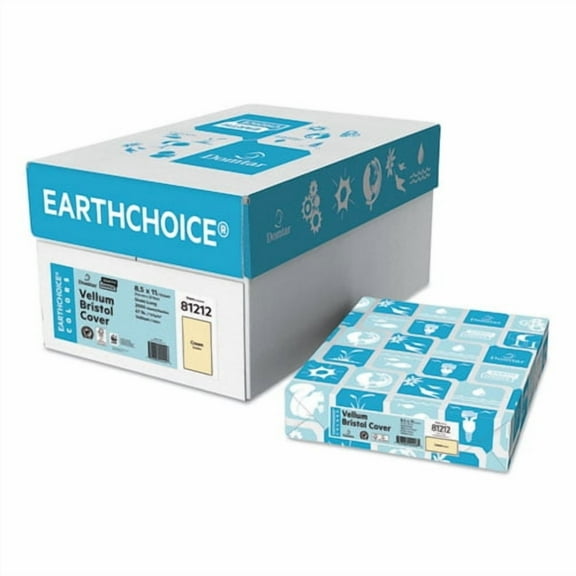 Cover Stock, 67 lb Bristol Weight, 8.5 x 11, Cream, 250/Pack | Bundle of 5