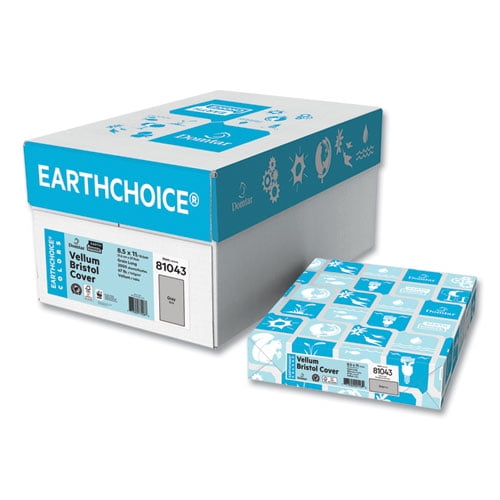 Cover Stock, 67 lb Bristol Weight, 8.5 x 11, Gray, 250/Pack | Bundle of 5