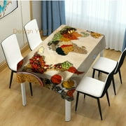 Cover Table Kitchen Room Dining Decor Home Trade Fair Grains Map World
