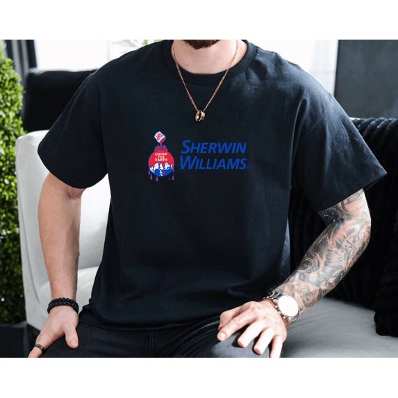 Cover The Earth Sherwin Williams Paint Art Unisex T-Shirt, up to size 3XL.