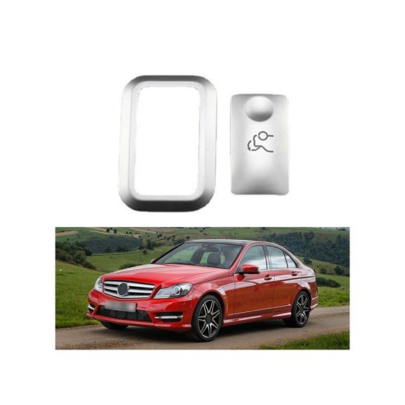 Cover Trim Button Car Accessories 1 Set Abs C-Class W204 S204 07-14 Easy To Install Frame Cover Prevent Scratch Fangkenuo