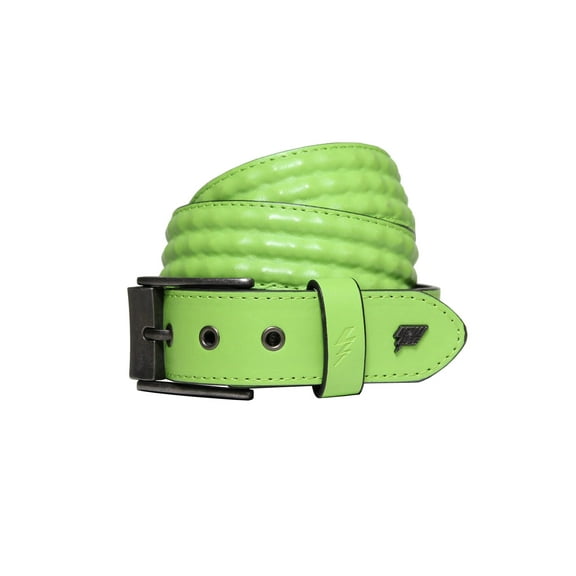 Cover Up Leather Belt [Neon Green]
