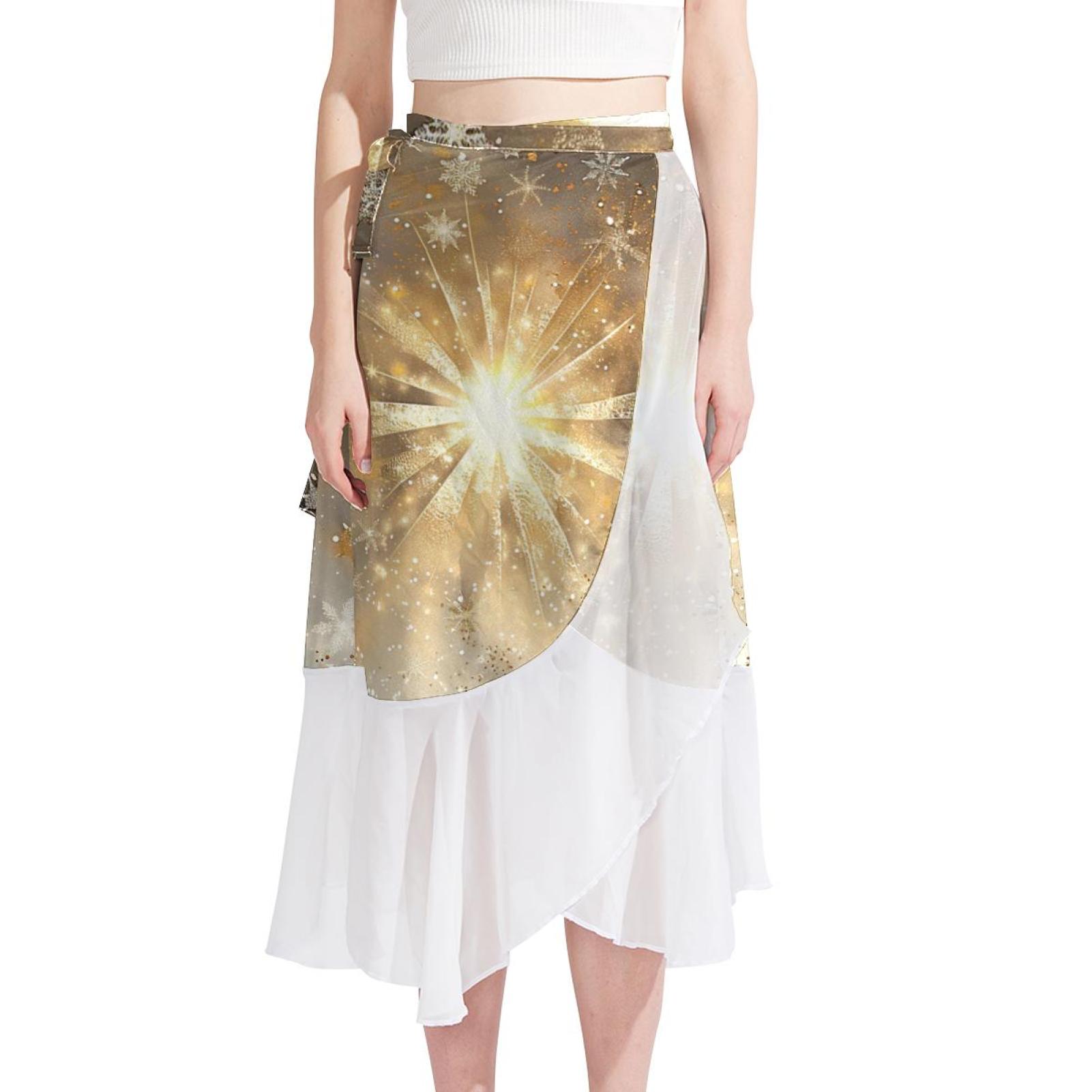 Cover Up Skirt, Women's Sarongs Beach Wrap, Chiffon Bikini Wrap Skirt