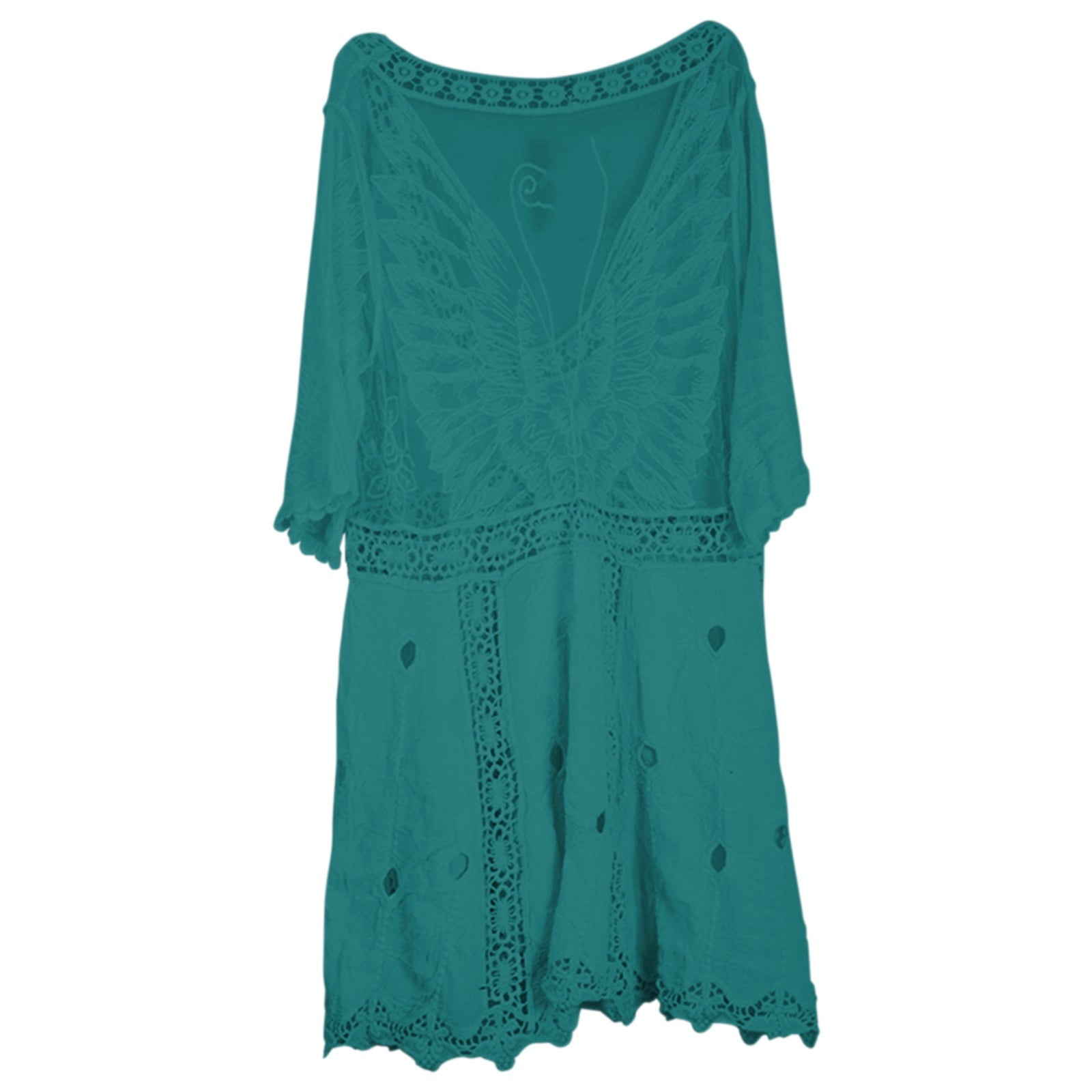 Cover Up Womens Beach Cover Up Bikini Bathing Suit Women Lace Stitching