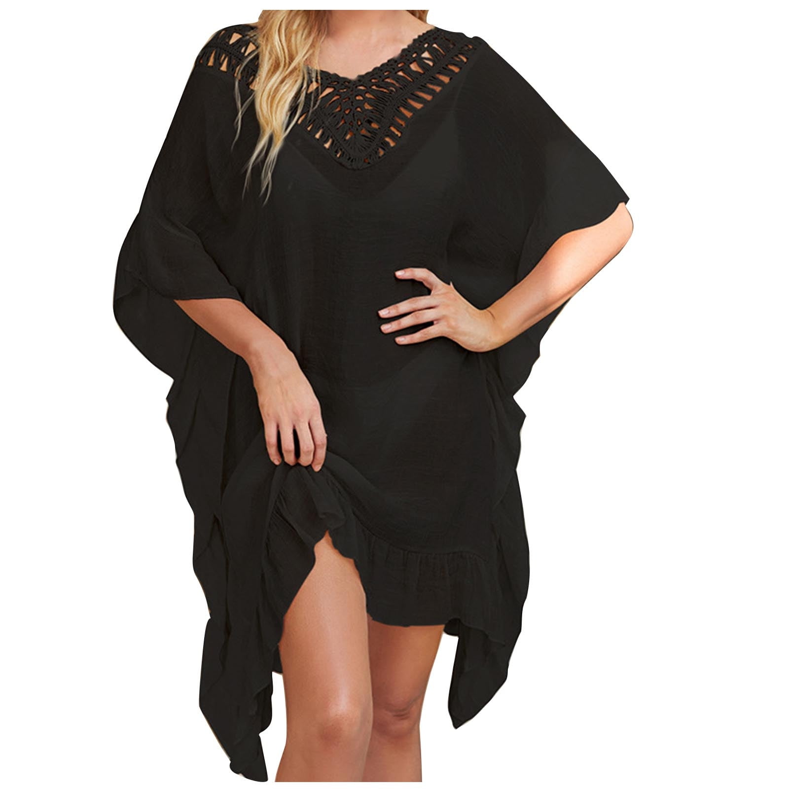 Cover Ups for Swimwear Women, Womens Plus Size Crochet Coverups Casual