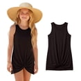 thumbnail image 1 of Cover Ups for Swimwear Girls Sleeveless Twist Front Girl Beach Dress Girls 9-10 Years Bathing Suit, 1 of 7