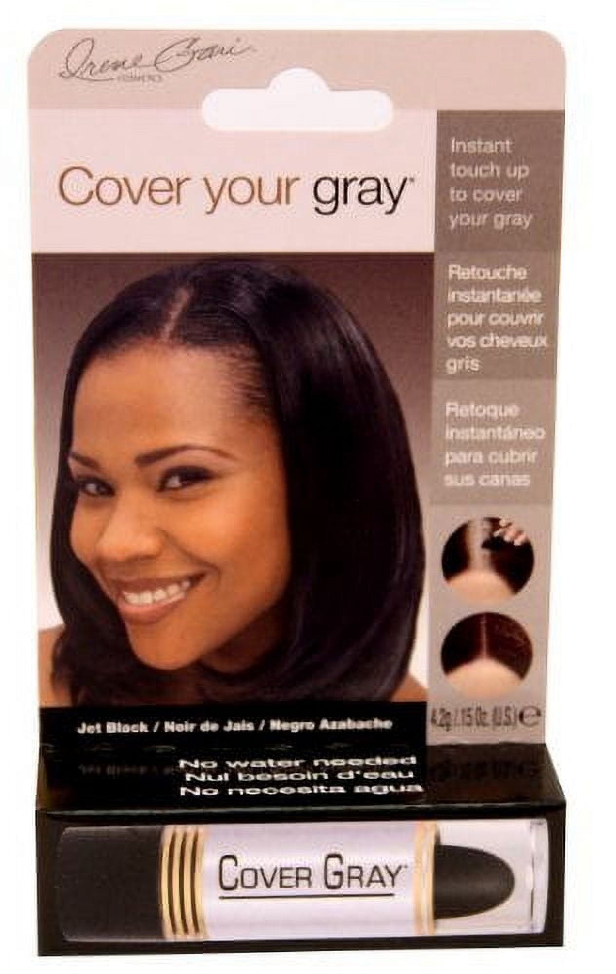 Cover Your Gray Hair Color TouchUp Stick Jet Black (Pack of 2