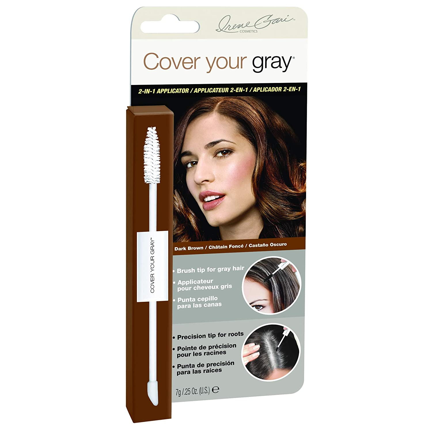 Cover Your Gray Irene Gari Cosmetics Temporary Hair Color, 2 In 1