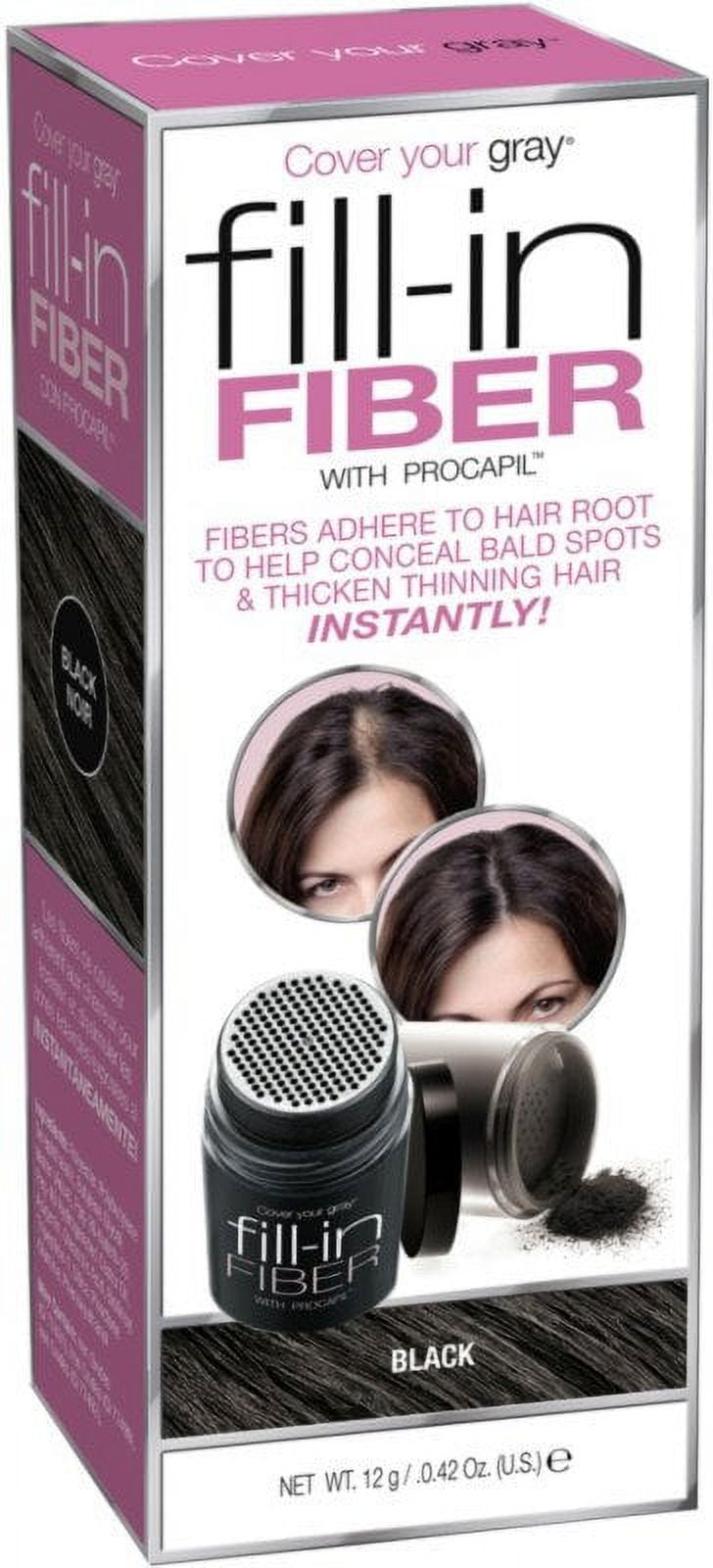 Cover Your Gray Pro Fill-In Fibers with Procapil - Black - Walmart.com