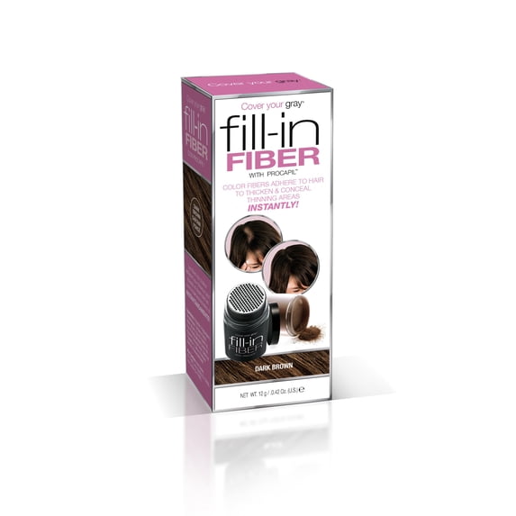 Cover Your Gray Pro Fill-In Fibers with Procapil - Dark Brown