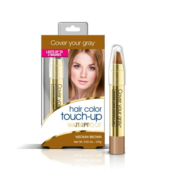 Cover Your Gray Waterproof Hair Color Touch-Up, Medium Brown 0.1 oz