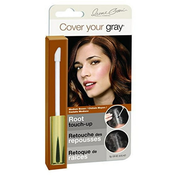 Cover Your Gray for Women Root Touch Up, Medium Brown, 0.25 oz, 6 Pack