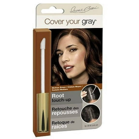 Cover Your Gray for Women Root Touch Up, Medium Brown, 0.25 oz (Pack of 2)