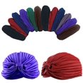 thumbnail image 1 of Cover Your Hair Dark-Colored Beautiful Pleated Turbans, Hair Covering Turbans, 12-Pack, One Size fits Most, 1 of 16