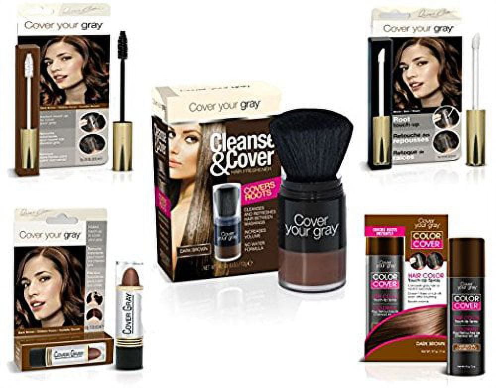 Cover Your Roots Cover, Cleanse and Refresh 5 Piece Gray Coverage Set