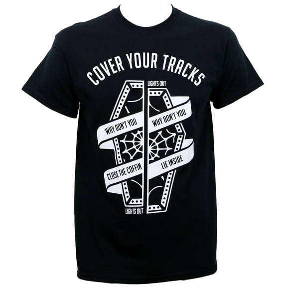 Cover Your Track Coffin T-Shirt Black M