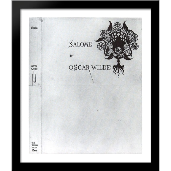 Cover and spine 1893 28x32 Large Black Wood Framed Print Art by Aubrey Beardsley