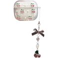 thumbnail image 1 of Cover for AirPods 3,Creative Glitter Soft Earphone Protective Case with Chain,Shockproof Earbuds Shell for Girls Women (Cherry), 1 of 7