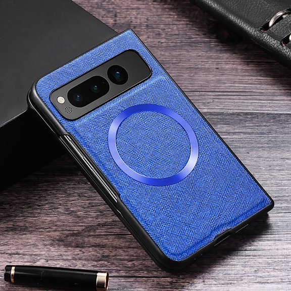 Cover for Google Fixel Fold Magnetic Case Compatible with MagSafe, Slim Fit Military-Grade Drop Protection Shockproof Anti-Scratch Cover, Blue