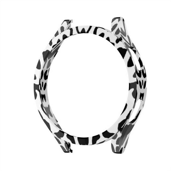 Cover for Samsung Galaxy watch 4 Case 40mm 44mm Accessories PC all-around Bumper Protector Galaxy Watch 4 Classic 46mm 42mm CaseWhite Leopard