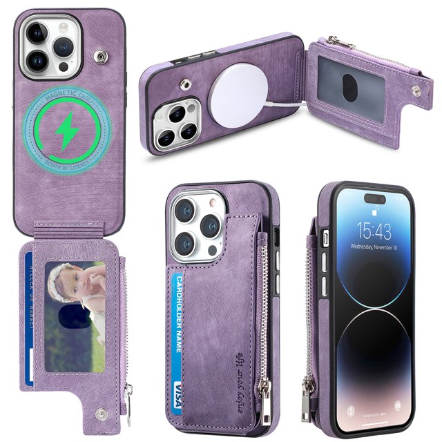 Cover for iPhone 13 Pro Max, Multifunction Wallet Phone Case