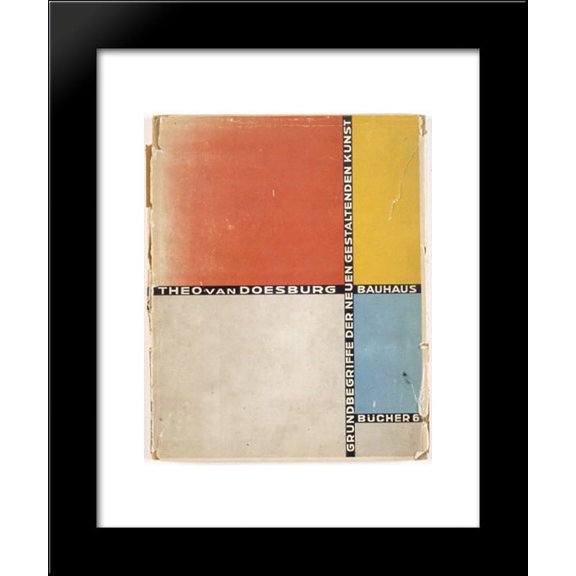 Cover of 'Basic concepts of the new creative art' 20x24 Framed Art Print by Theo van Doesburg