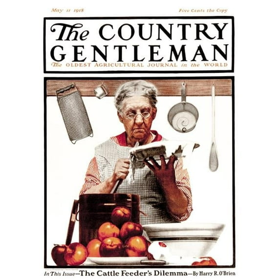 Cover of Country Gentleman Agricultural Magazine From The Early 20th Century Poster Print - 13 x 18 in.