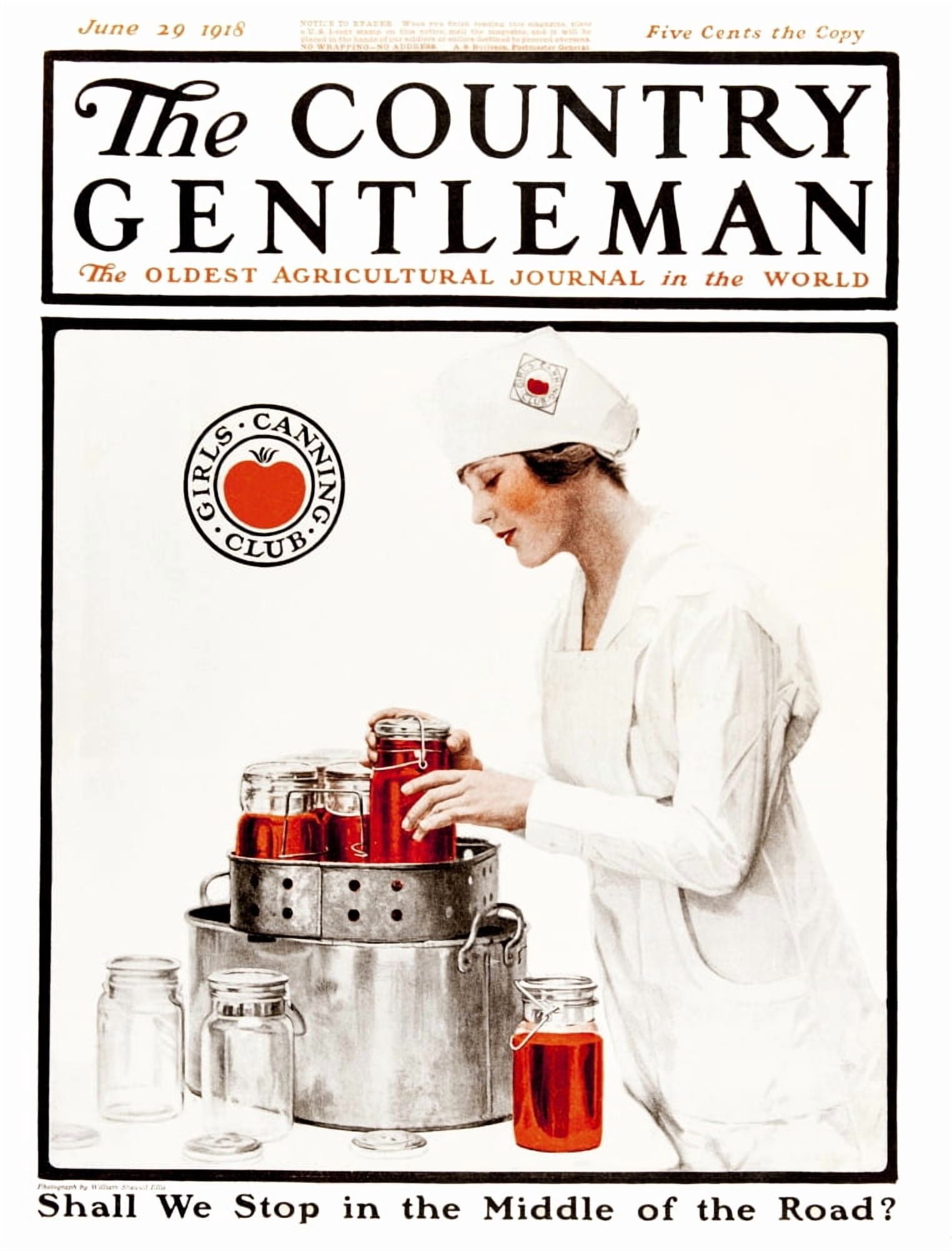 Cover of Country Gentleman agricultural magazine from the early 20th century  Canvas Art - Remsberg Inc  Design Pics (13 x 17)