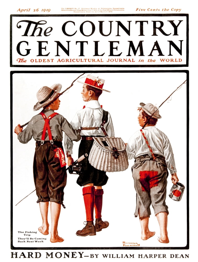 Cover of Country Gentleman agricultural magazine from the early 20th century Canvas Art - Remsberg Inc Design Pics (13 x 17)