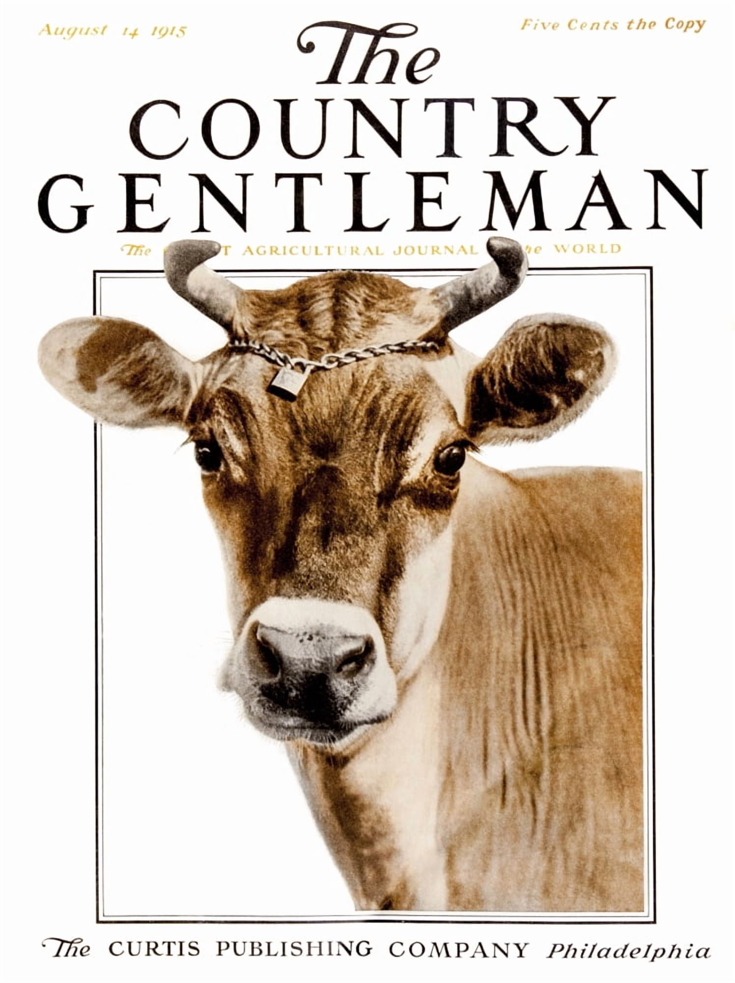 Cover of Country Gentleman agricultural magazine from the early 20th century Canvas Art - Remsberg Inc Design Pics (13 x 17)