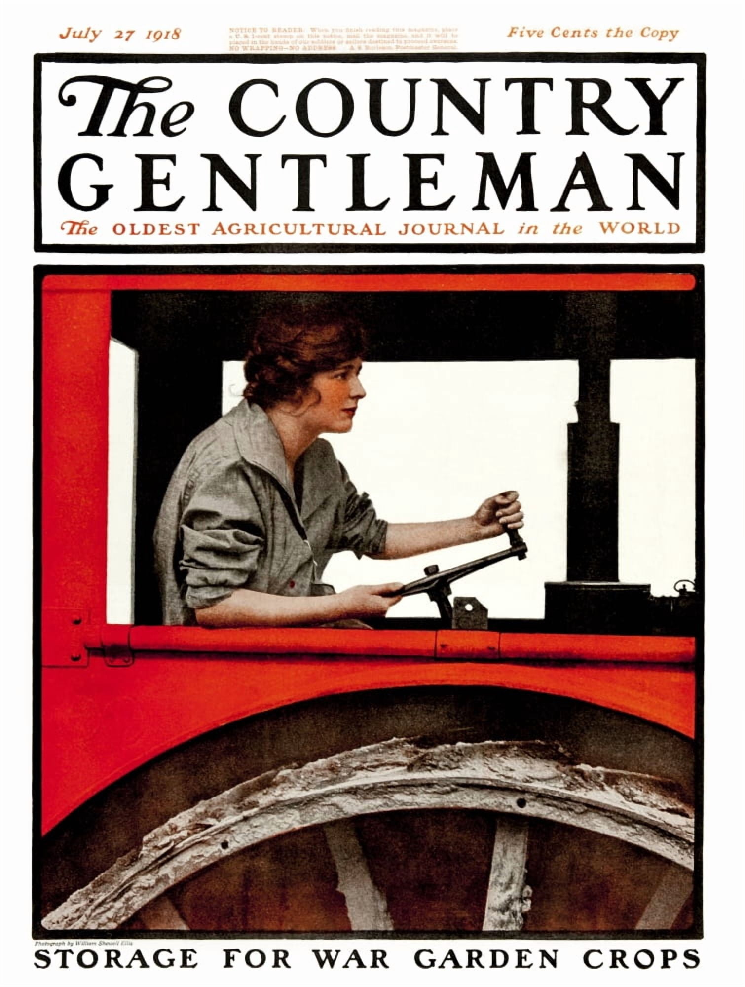Cover of Country Gentleman agricultural magazine from the early 20th century Canvas Art - Remsberg Inc Design Pics (13 x 17)