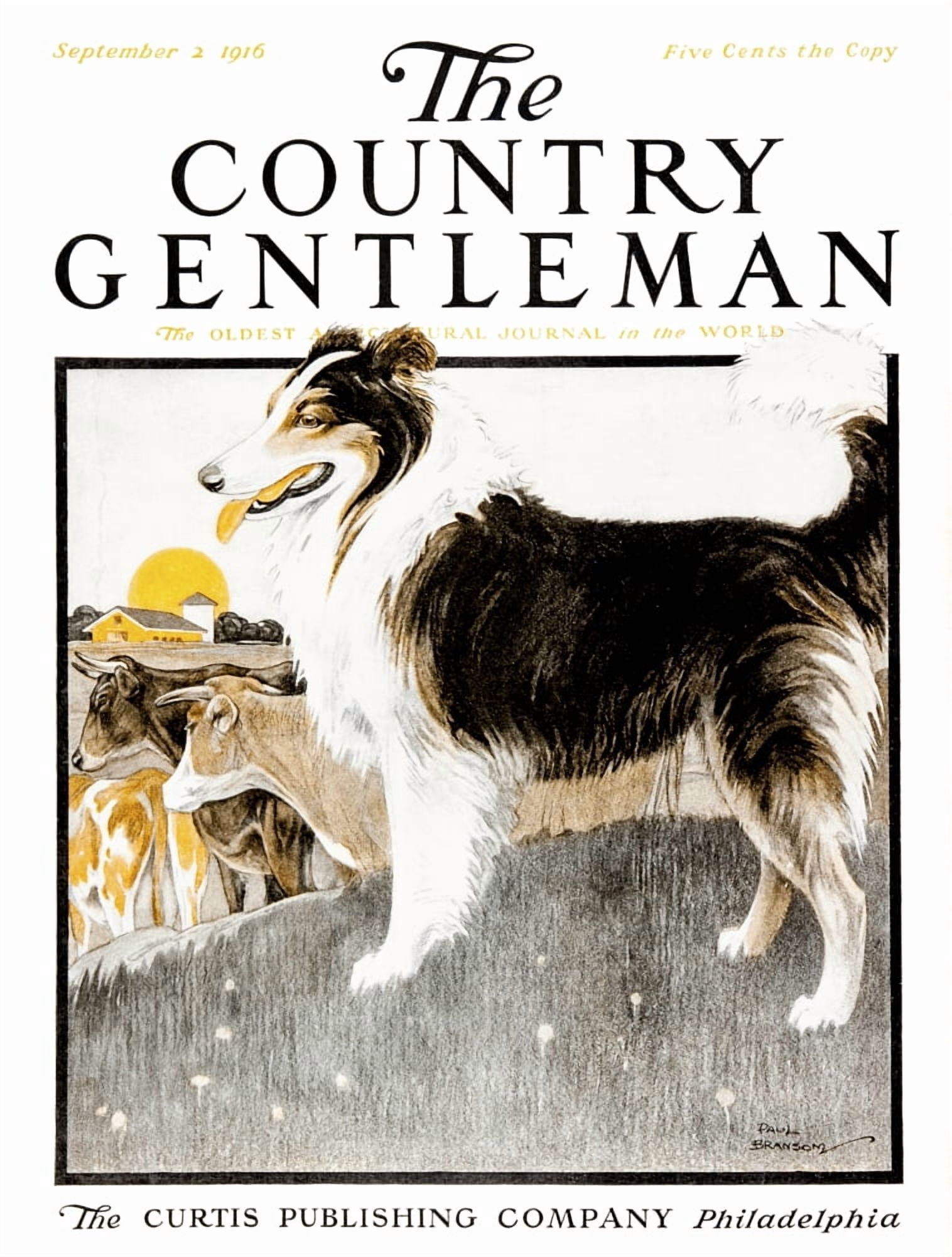 Cover of Country Gentleman agricultural magazine from the early 20th century  Canvas Art - Remsberg Inc  Design Pics (13 x 17)
