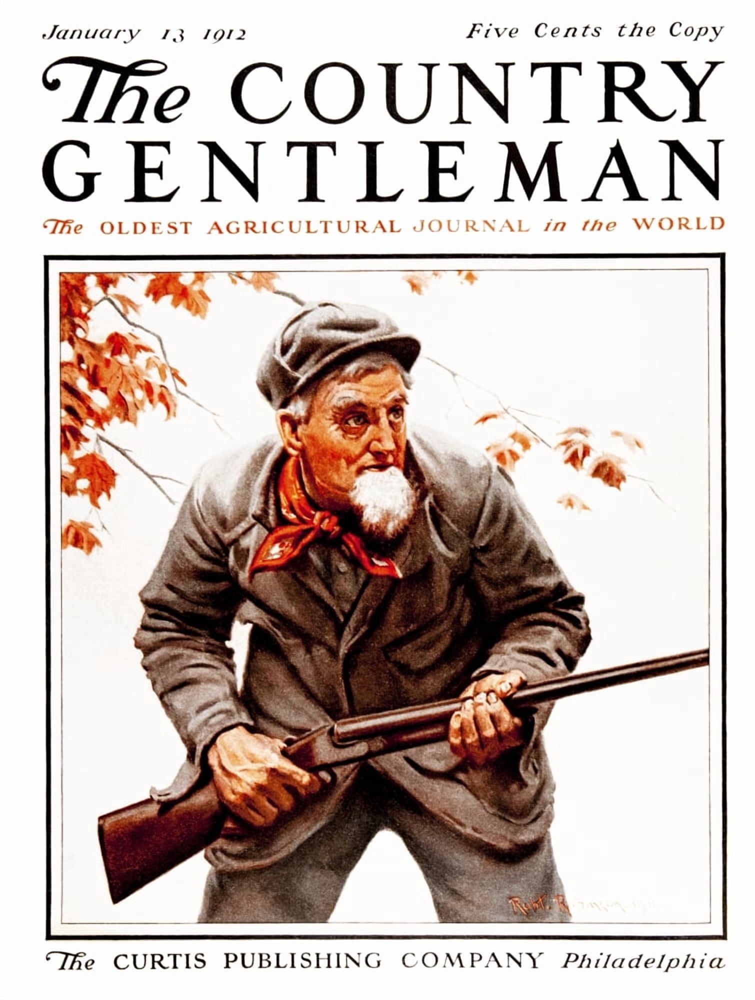 Cover of Country Gentleman agricultural magazine from the early 20th century Canvas Art - Remsberg Inc Design Pics (13 x 17)