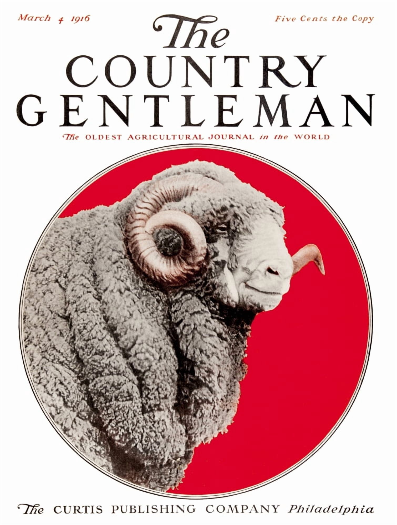Cover of Country Gentleman agricultural magazine from the early 20th century Canvas Art - Remsberg Inc Design Pics (13 x 17)