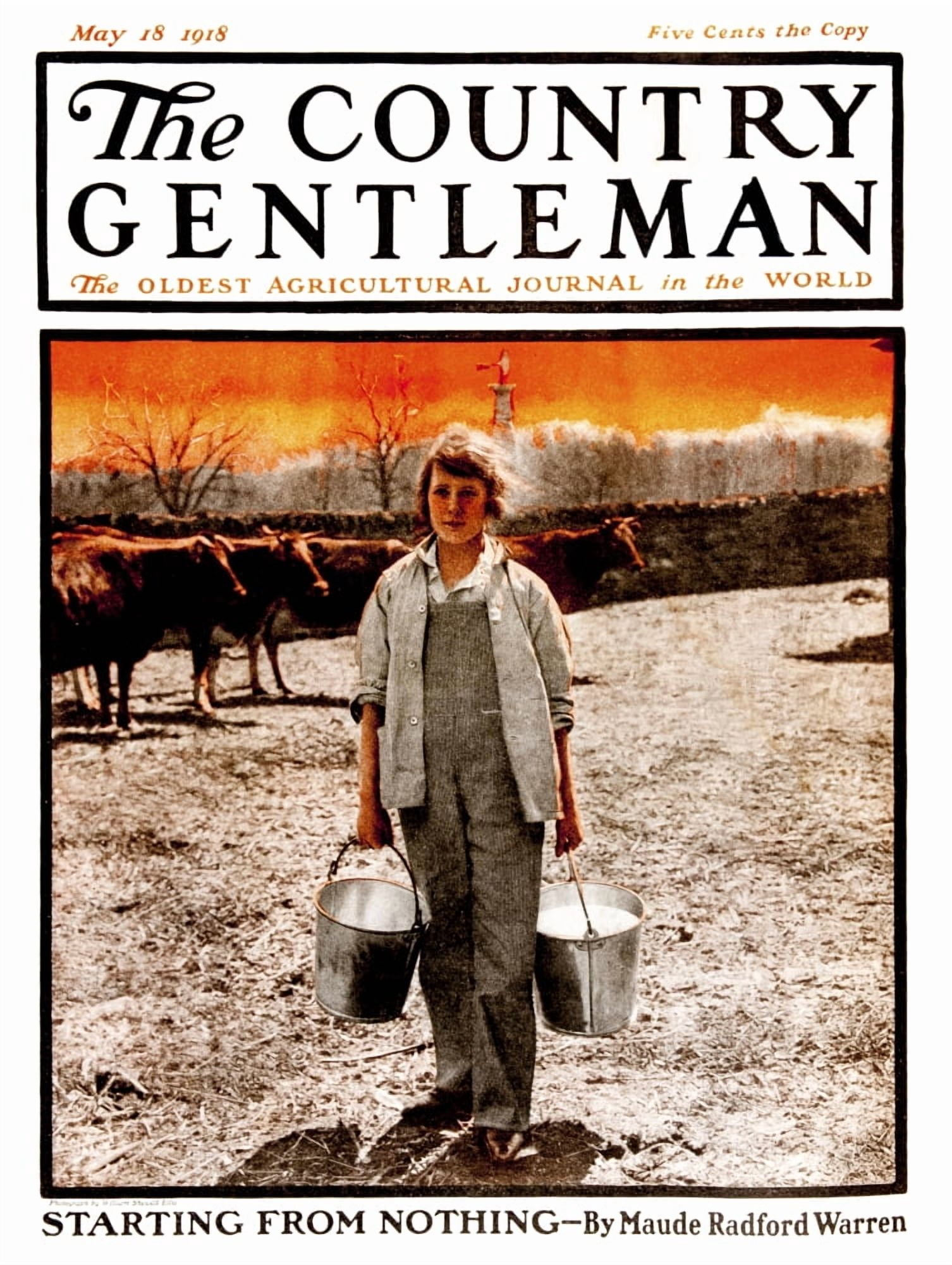 Cover of Country Gentleman agricultural magazine from the early 20th century Canvas Art - Remsberg Inc Design Pics (13 x 17)