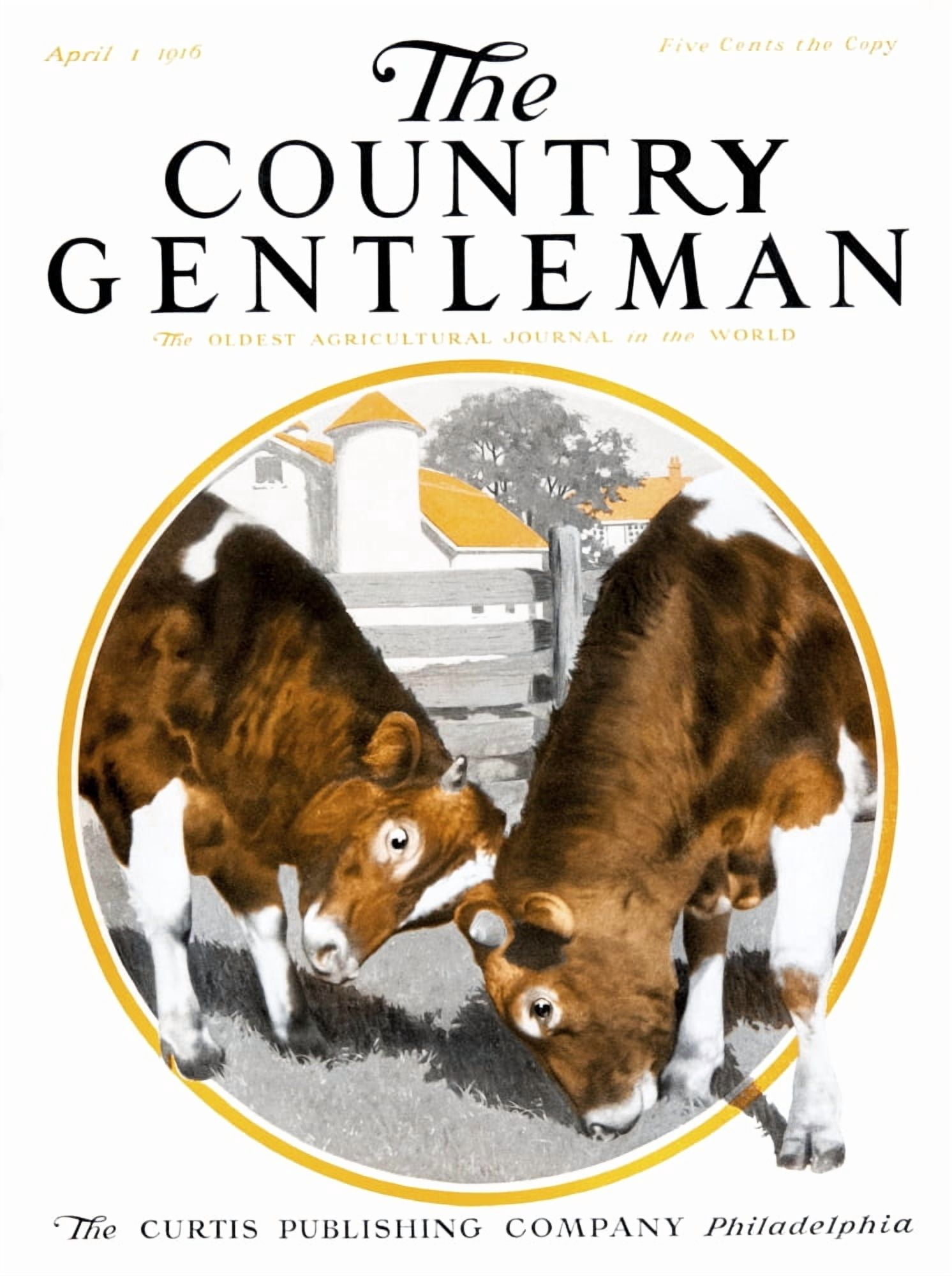 Cover of Country Gentleman agricultural magazine from the early 20th century Canvas Art - Remsberg Inc Design Pics (13 x 17)
