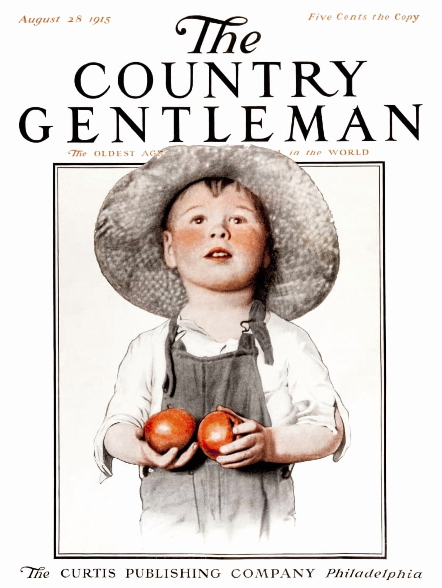 Cover of Country Gentleman agricultural magazine from the early 20th century Canvas Art - Remsberg Inc Design Pics (13 x 17)