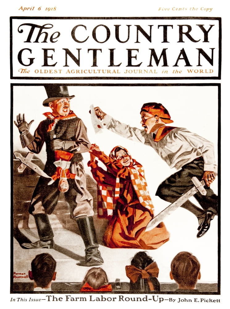 Cover of Country Gentleman agricultural magazine from the early 20th century Canvas Art - Remsberg Inc Design Pics (13 x 17)