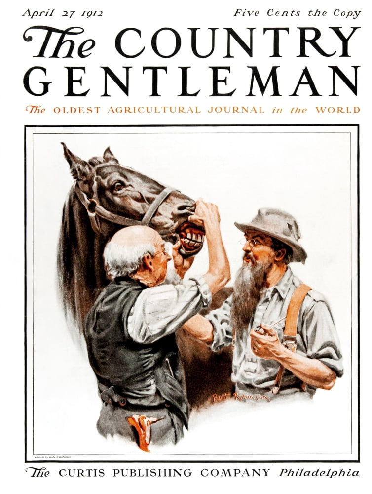 Cover of Country Gentleman agricultural magazine from the early 20th century Canvas Art - Remsberg Inc Design Pics (13 x 17)