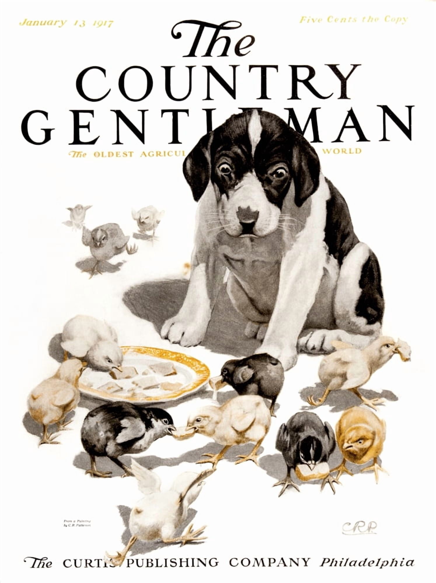 Cover of Country Gentleman agricultural magazine from the early 20th century  Canvas Art - Remsberg Inc  Design Pics (13 x 17)