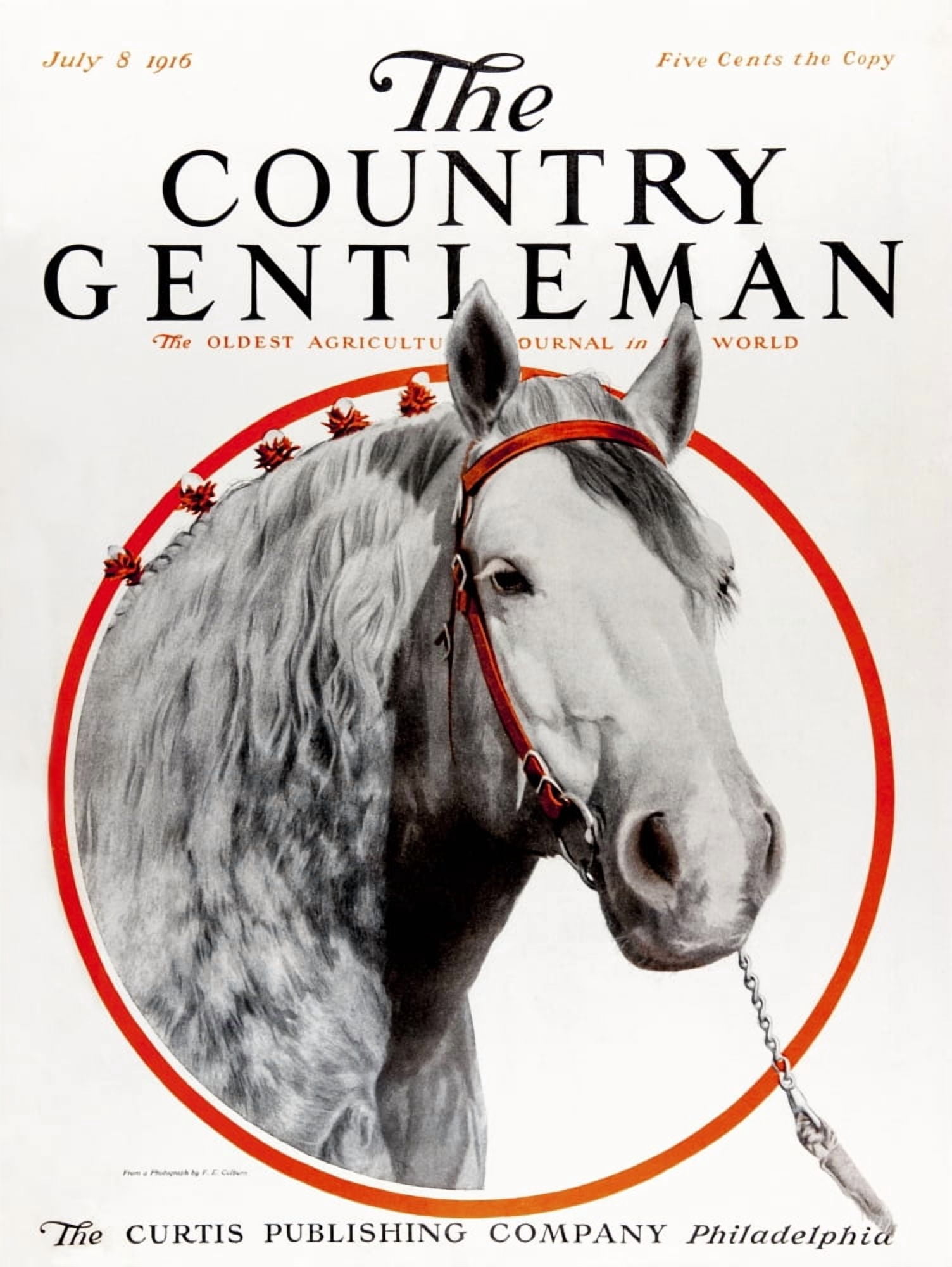 Cover of Country Gentleman agricultural magazine from the early 20th century Canvas Art - Remsberg Inc Design Pics (13 x 17)