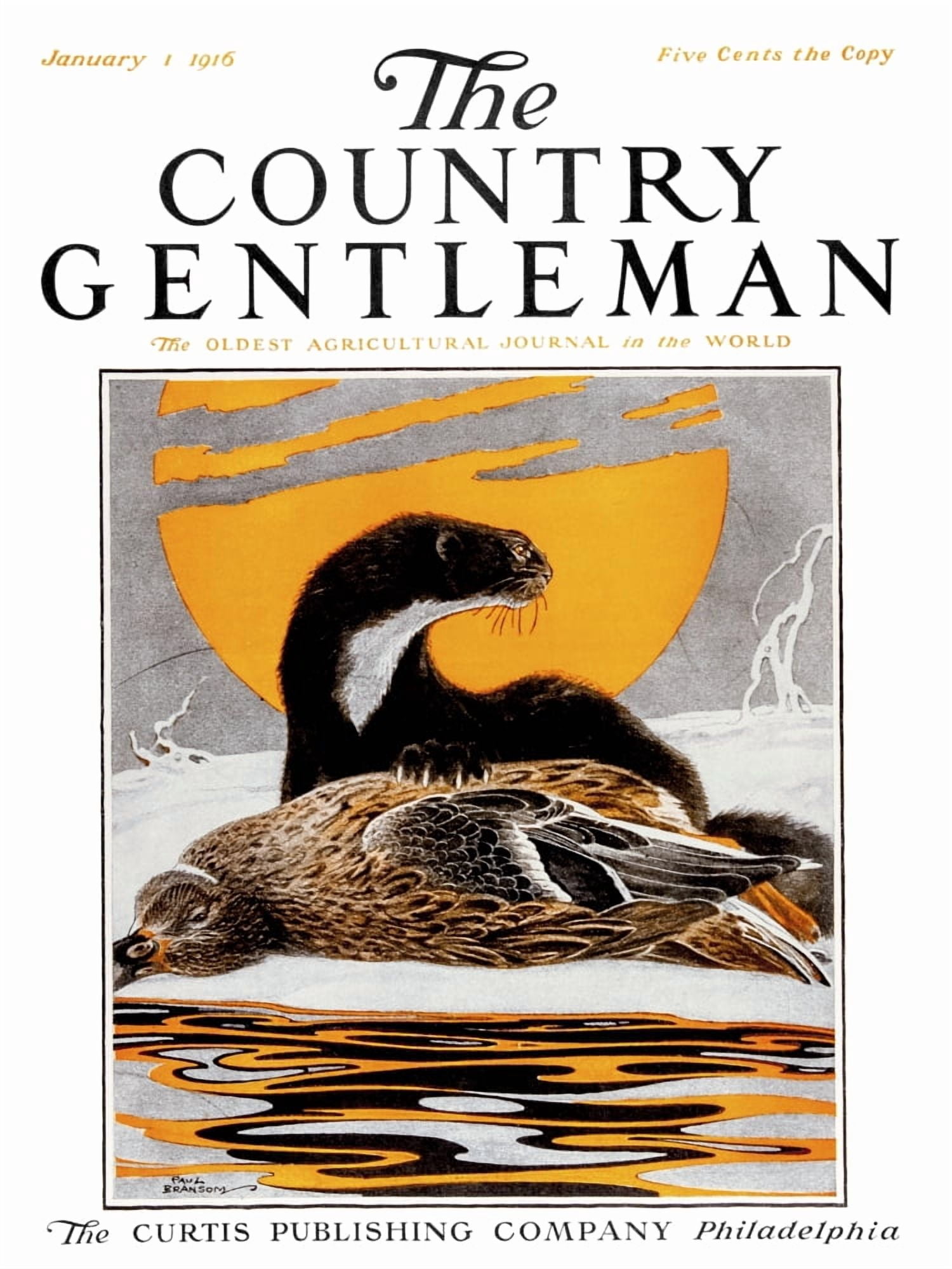 Cover of Country Gentleman agricultural magazine from the early 20th century Canvas Art - Remsberg Inc Design Pics (13 x 17)