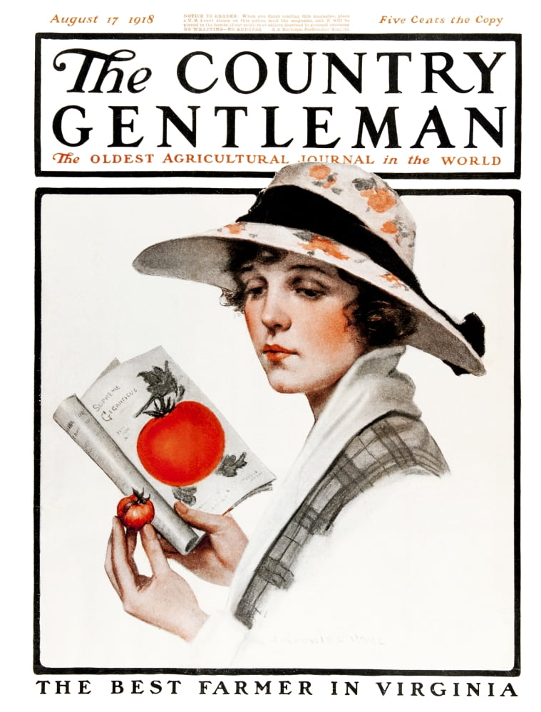 Cover of Country Gentleman agricultural magazine from the early 20th century Canvas Art - Remsberg Inc Design Pics (13 x 17)