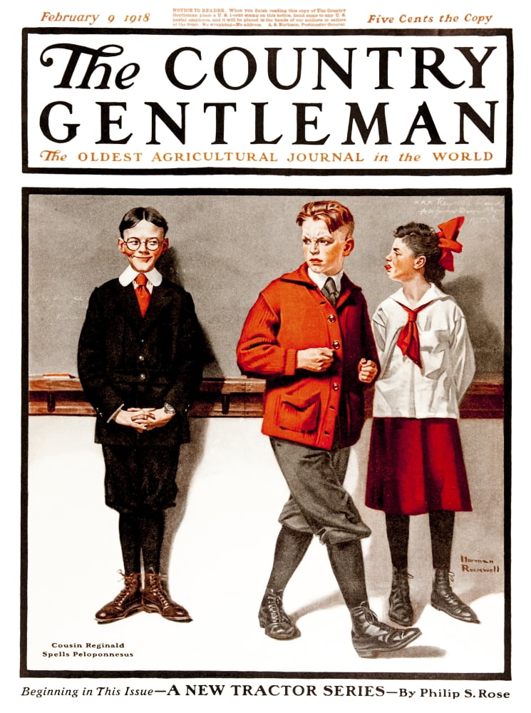 Cover of Country Gentleman agricultural magazine from the early 20th century Canvas Art - Remsberg Inc Design Pics (13 x 17)