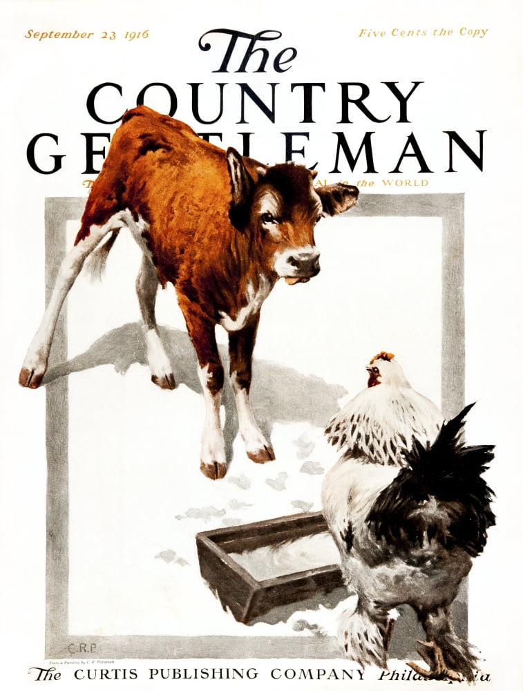 Cover of Country Gentleman agricultural magazine from the early 20th century Canvas Art - Remsberg Inc Design Pics (13 x 17)