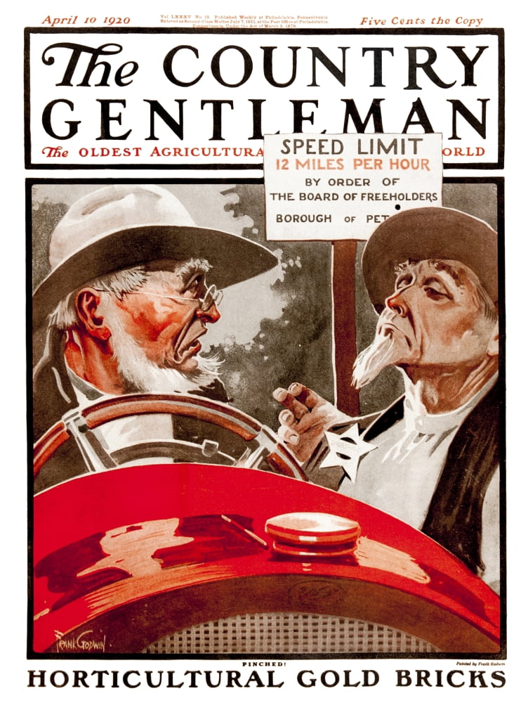 Cover of Country Gentleman agricultural magazine from the early 20th century Canvas Art - Remsberg Inc Design Pics (13 x 17)