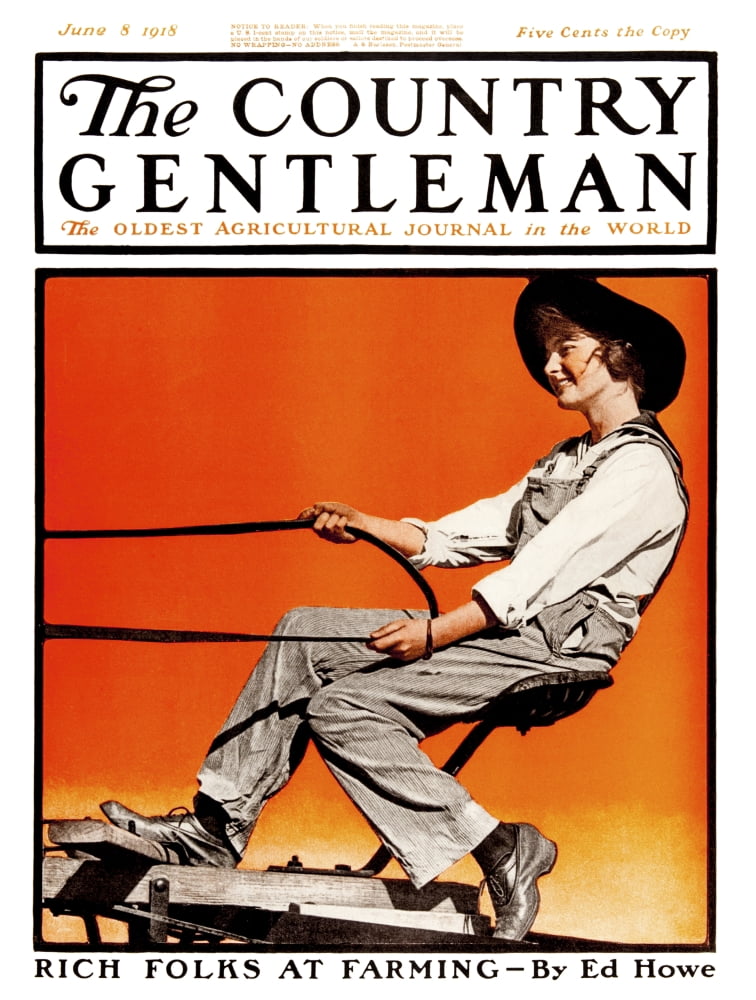 Cover of Country Gentleman agricultural magazine from the early 20th century Canvas Art - Remsberg Inc Design Pics (13 x 17)