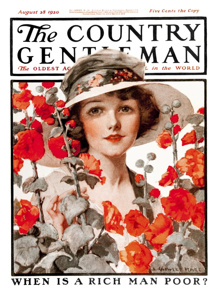 Cover of Country Gentleman agricultural magazine from the early 20th century Canvas Art - Remsberg Inc Design Pics (13 x 17)